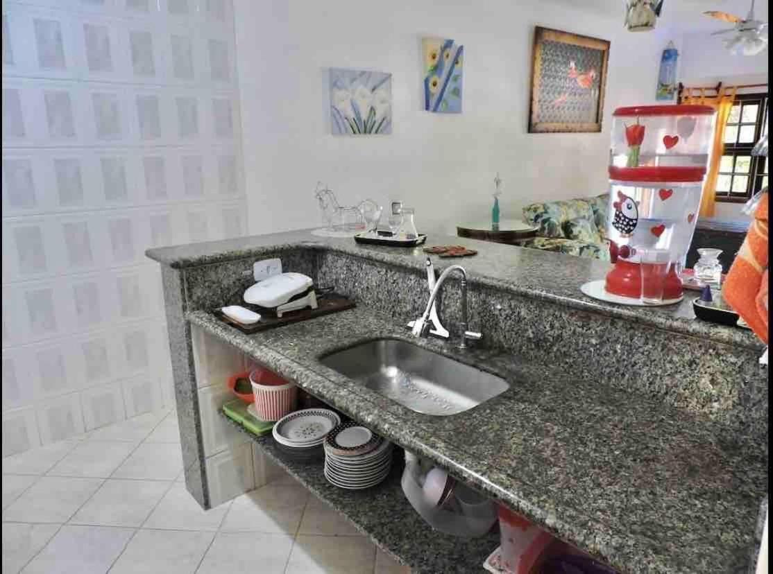 Paz E Mar Beach House - Area Gourmet Completa Карагуататуба Экстерьер фото