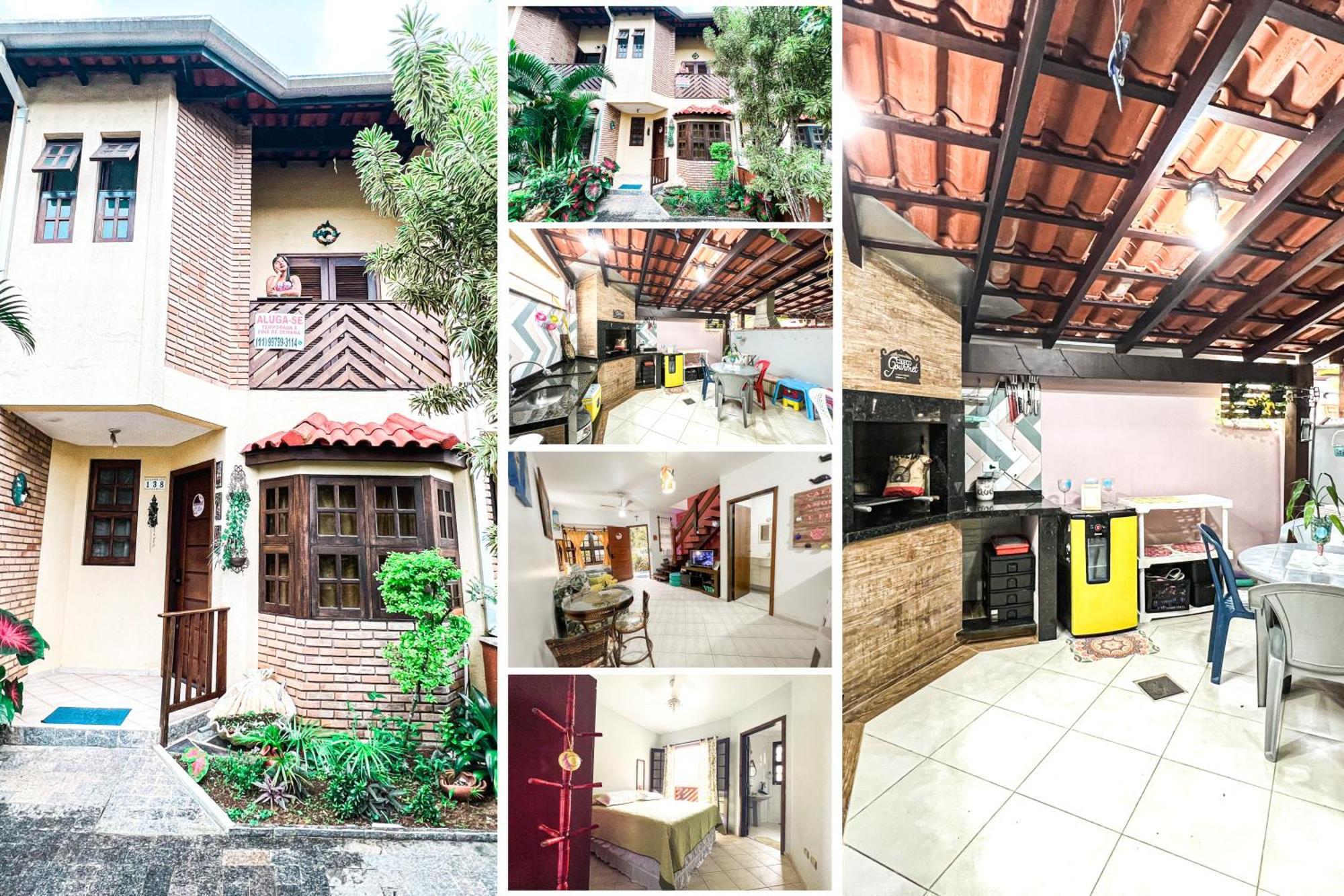 Paz E Mar Beach House - Area Gourmet Completa Карагуататуба Экстерьер фото